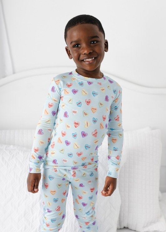 Sweethearts Blue Bamboo Jammies