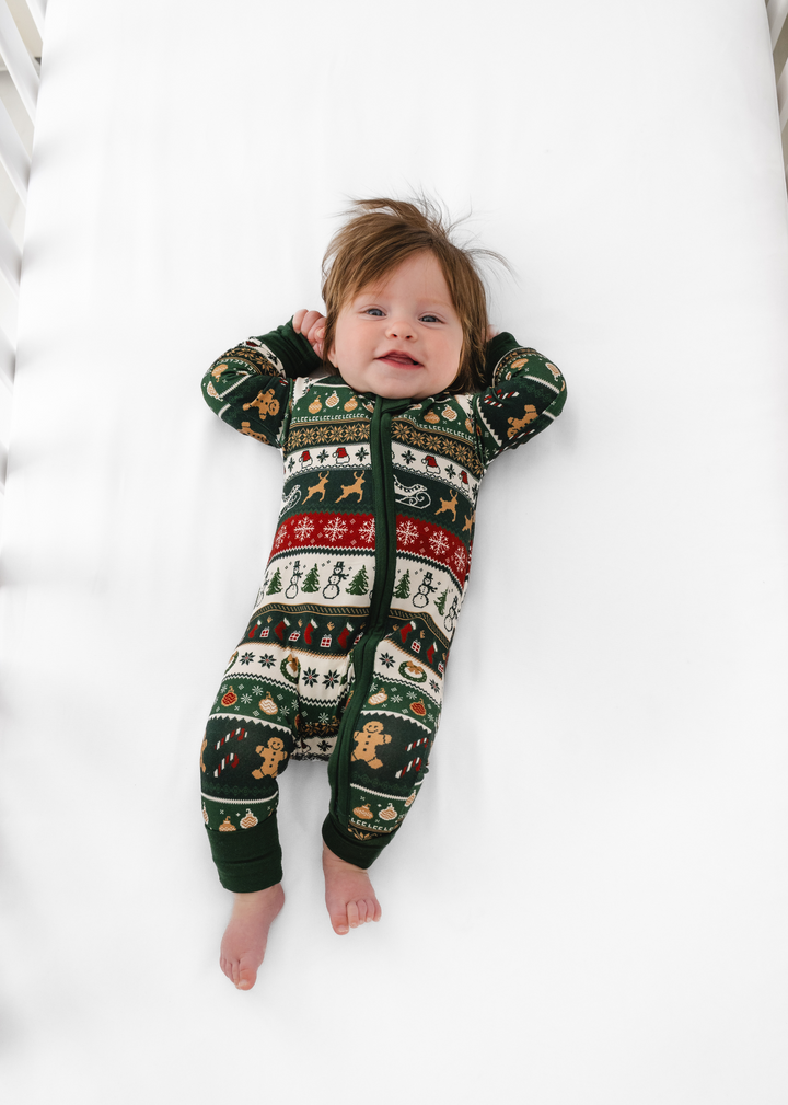 Classic Christmas Bamboo Zippered Sleeper *PREORDER*