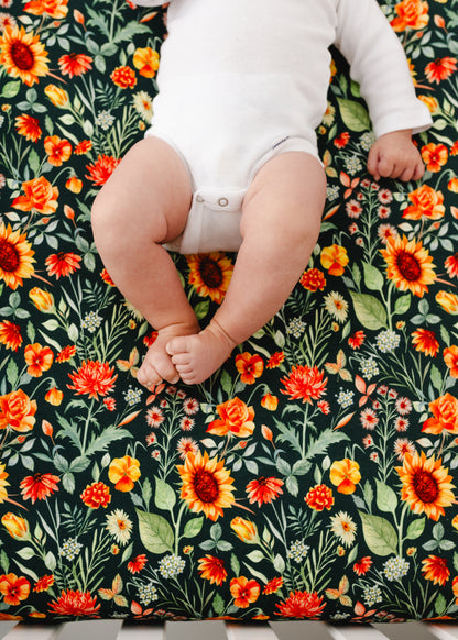 Flower Field Crib Sheet