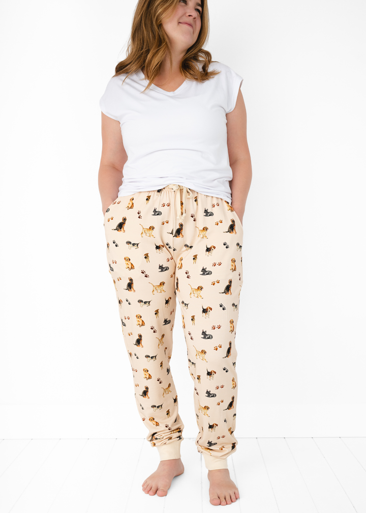 Puppies and Paw Prints Adult Unisex Jogger Pants