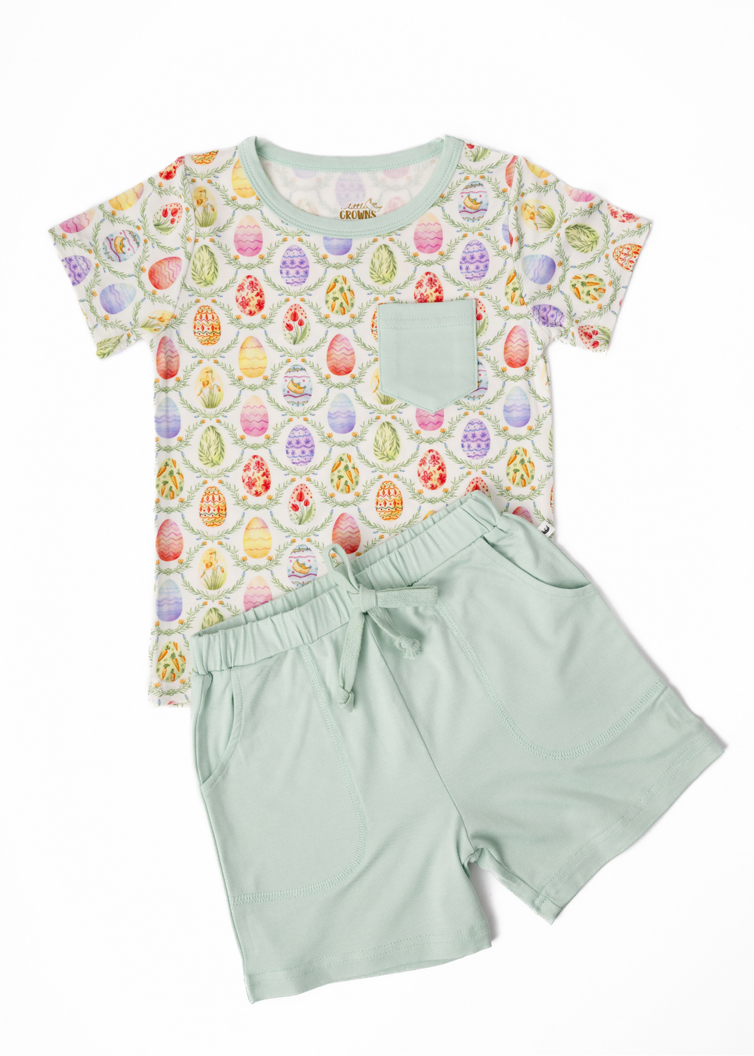 Easter Eggs Pocket Tee & Short Sets