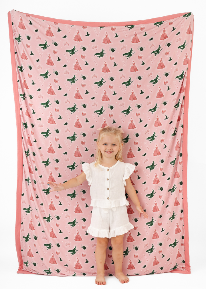 Good Witch Bad Witch Large Quilted Bamboo Blanket
