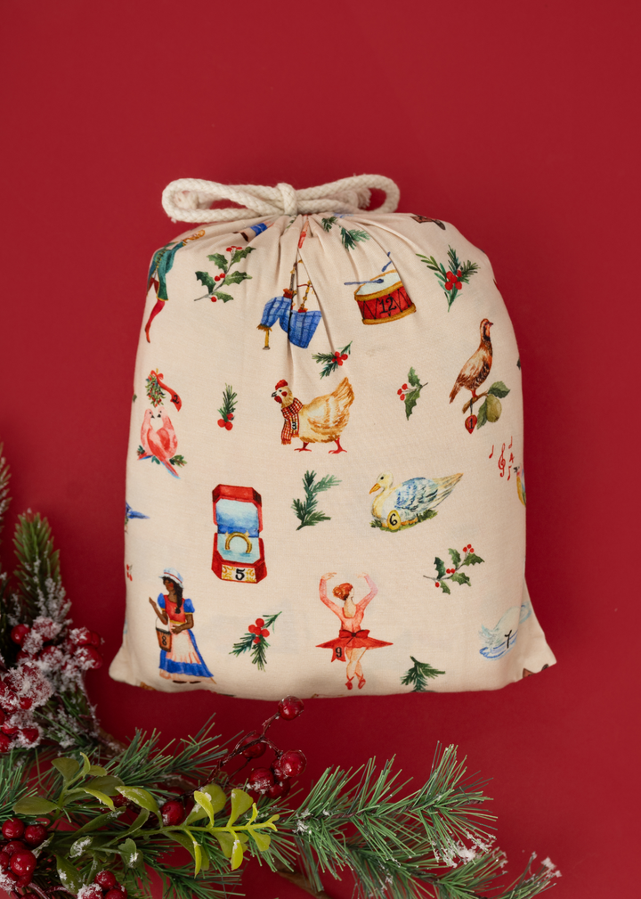 12 Days of Christmas Bamboo Crib Sheet