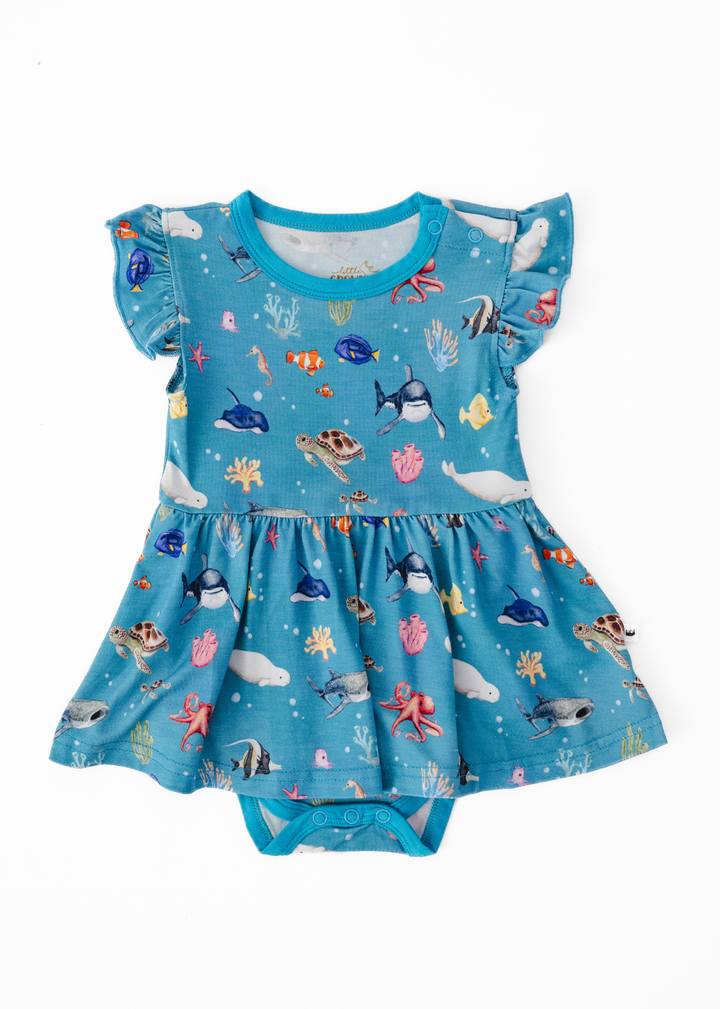 Fish are Friends Baby Flutter Dress