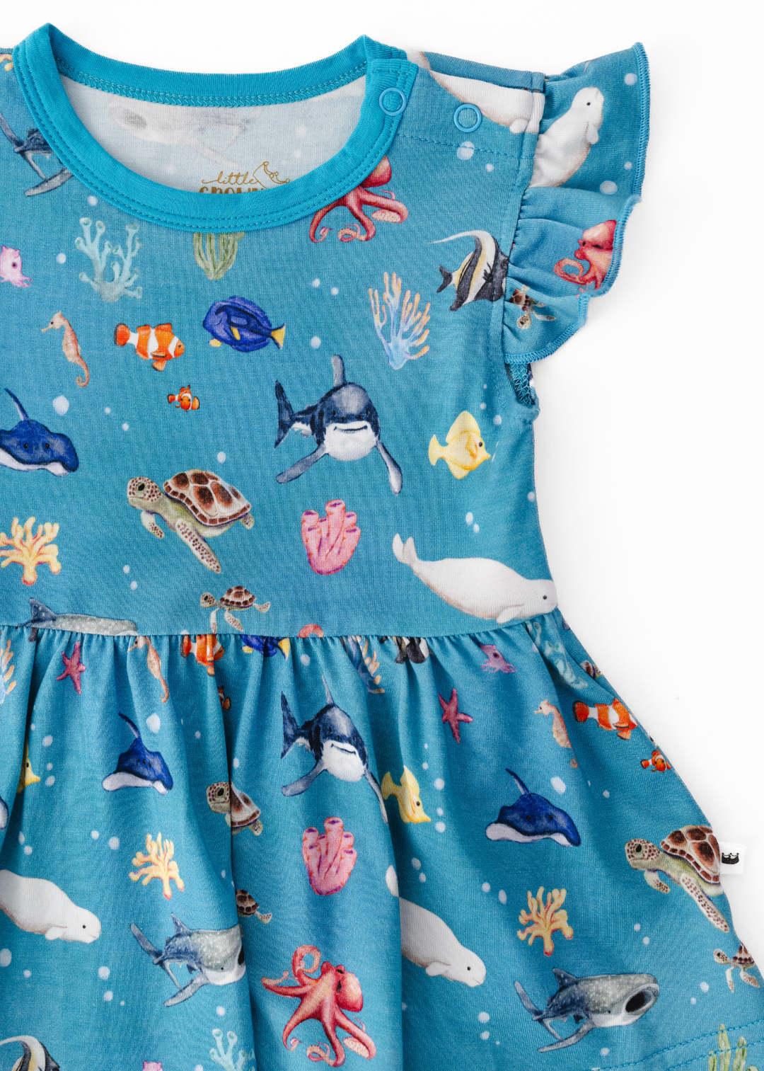 Fish are Friends Baby Flutter Dress