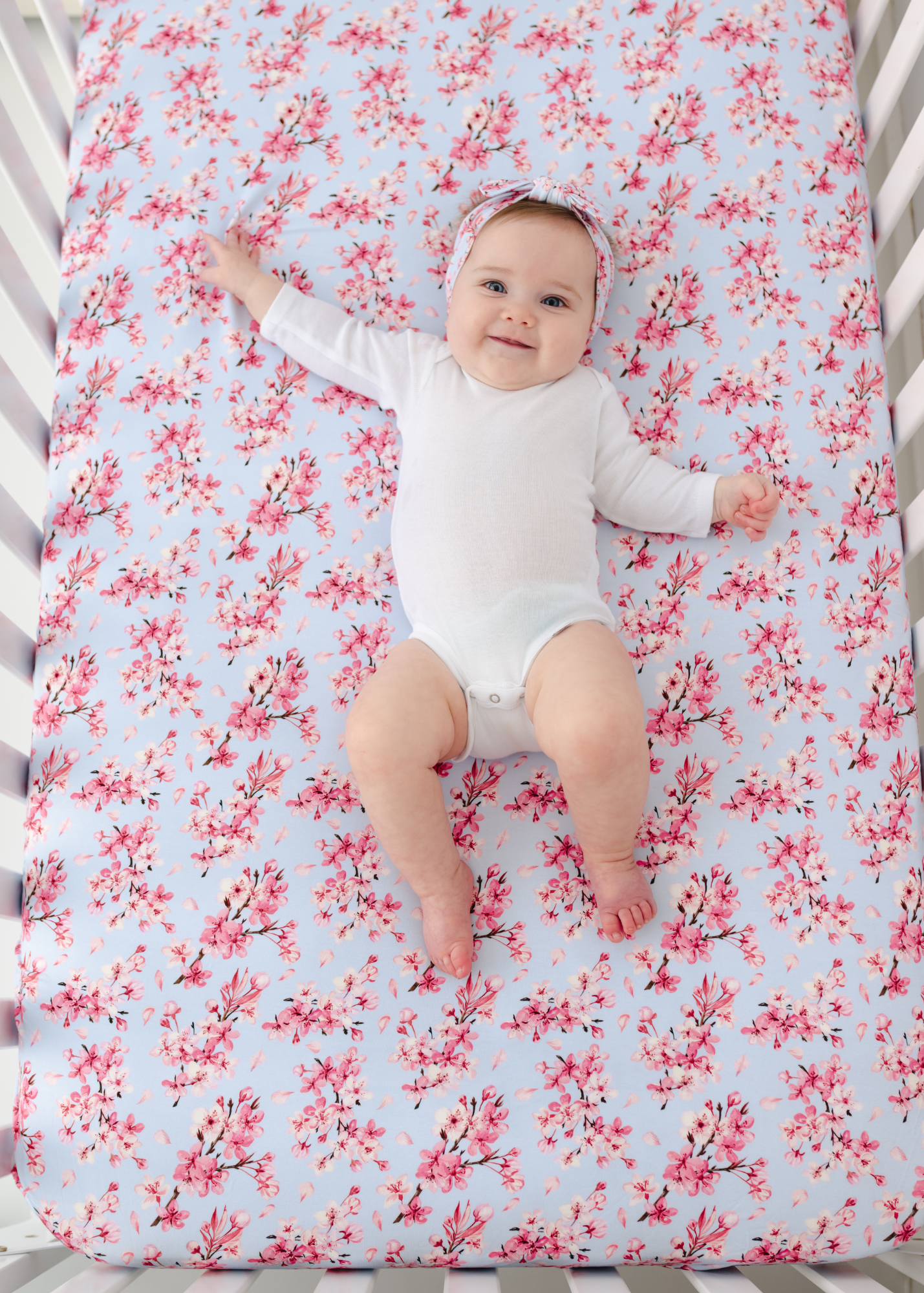 Cherry Blossom Crib Sheet