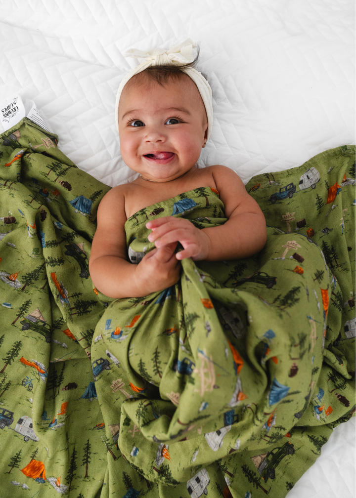 Camping Bamboo Swaddle Blanket