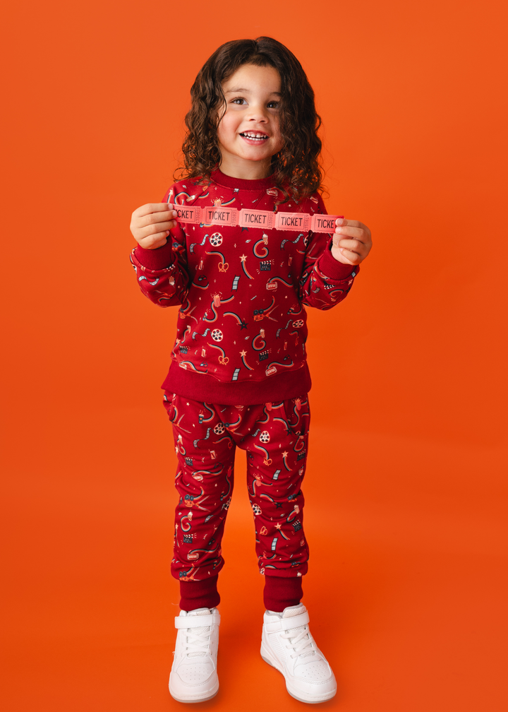 Movie Night Bamboo Kids Jogger Set
