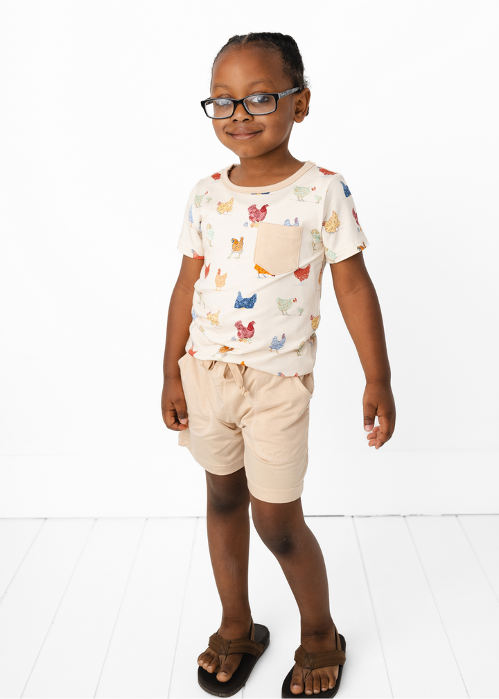 Chickens Pocket Tee & Short Set