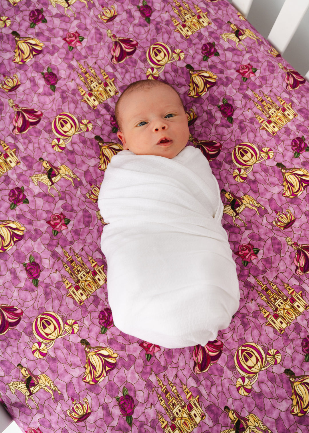 Royal Stained Glass Bamboo Crib Sheet