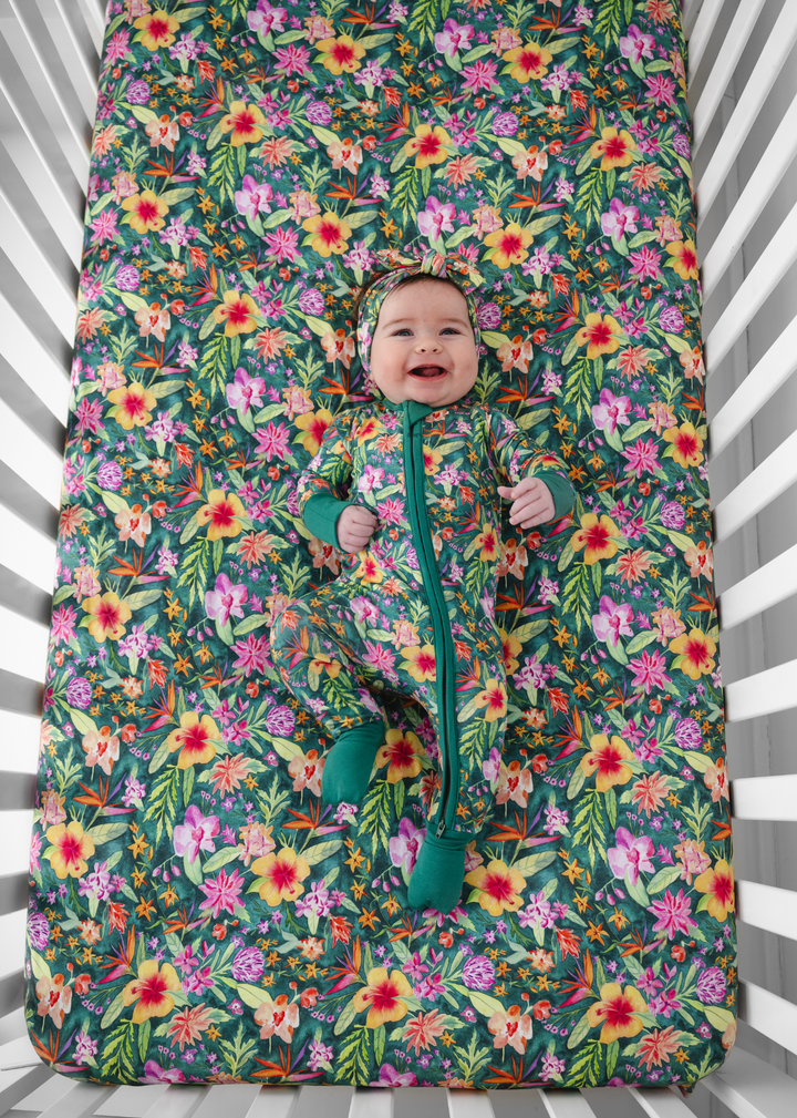 Ashley Floral Bamboo Zippered Sleeper