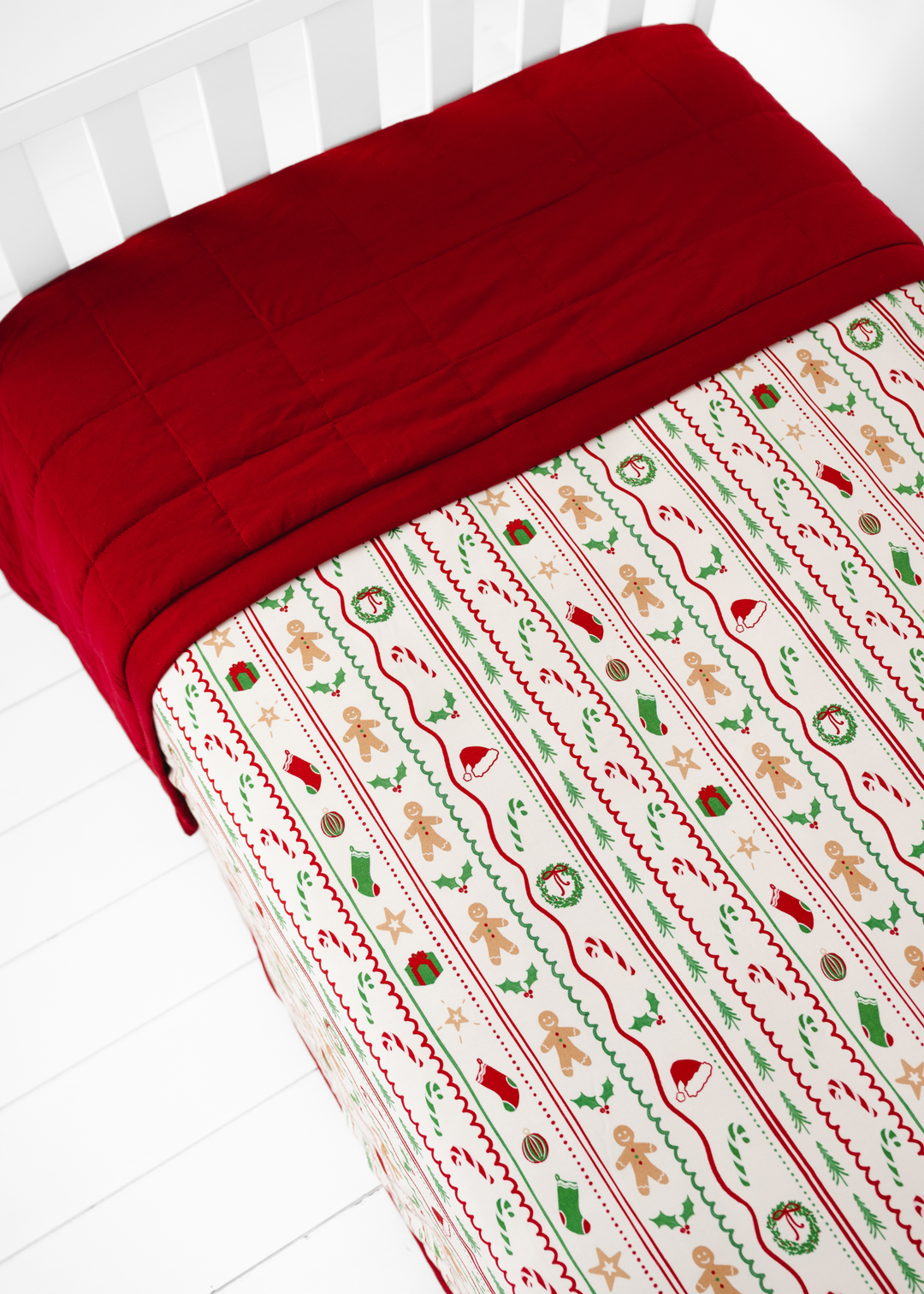 *PREORDER* White Christmas Large Quilted Bamboo Blanket