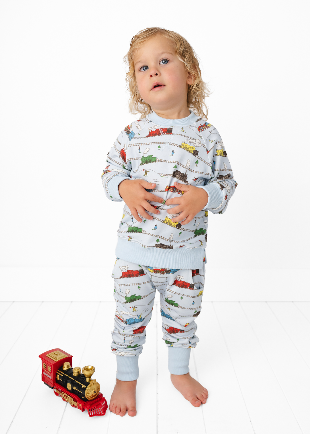 Little Engine that Could Bamboo Kids Jogger Set