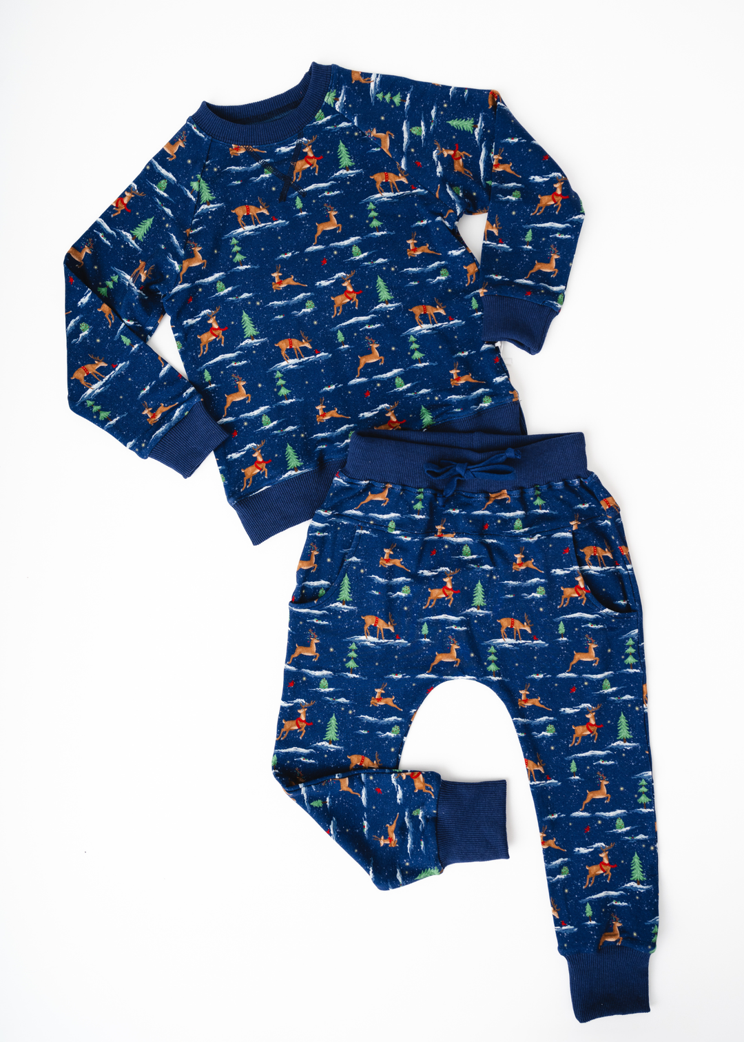 *PREORDER* Reindeer Christmas Kids Jogger Set
