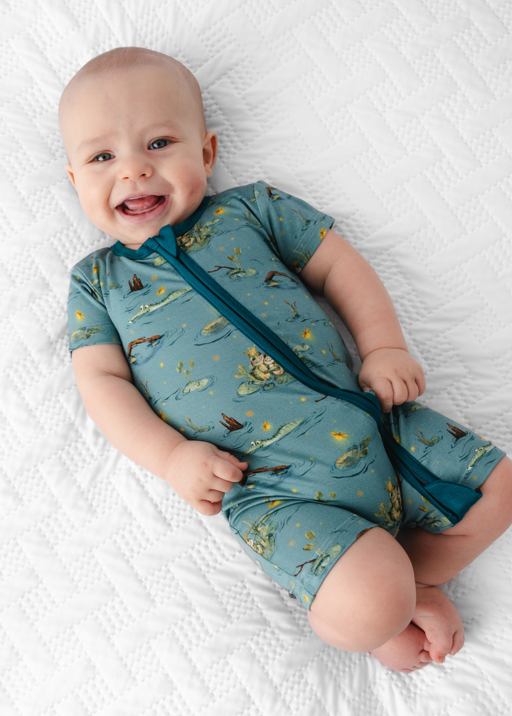 Frog Prince Shortie Romper