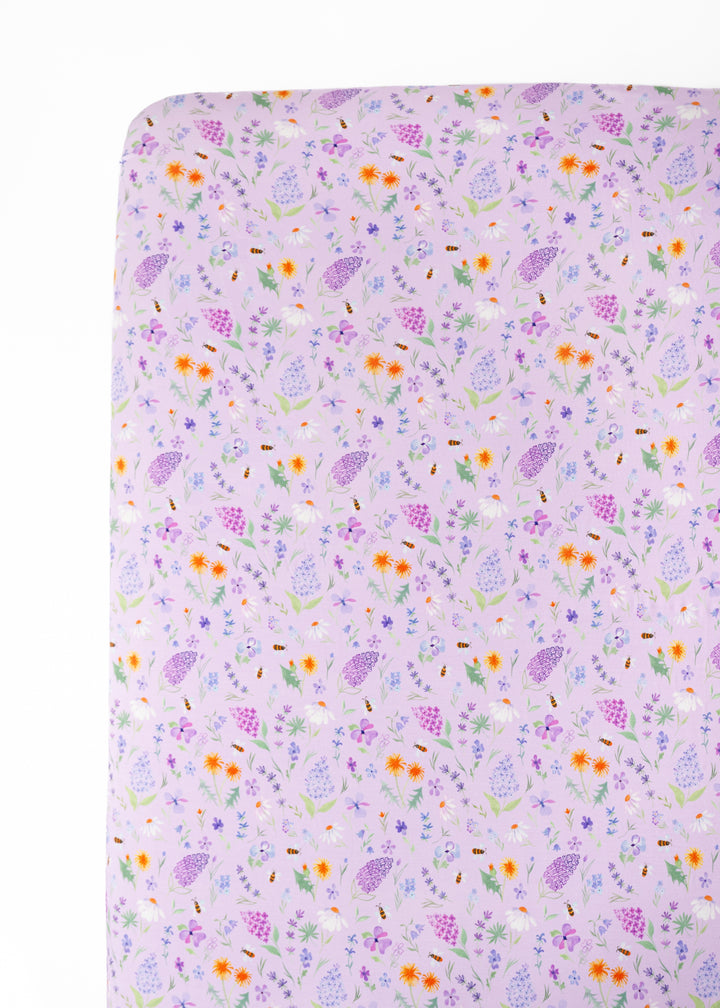 Gigi Floral Bamboo Crib Sheet