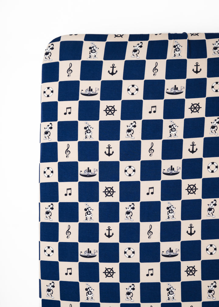 Steamboat Willie Bamboo Crib Sheet