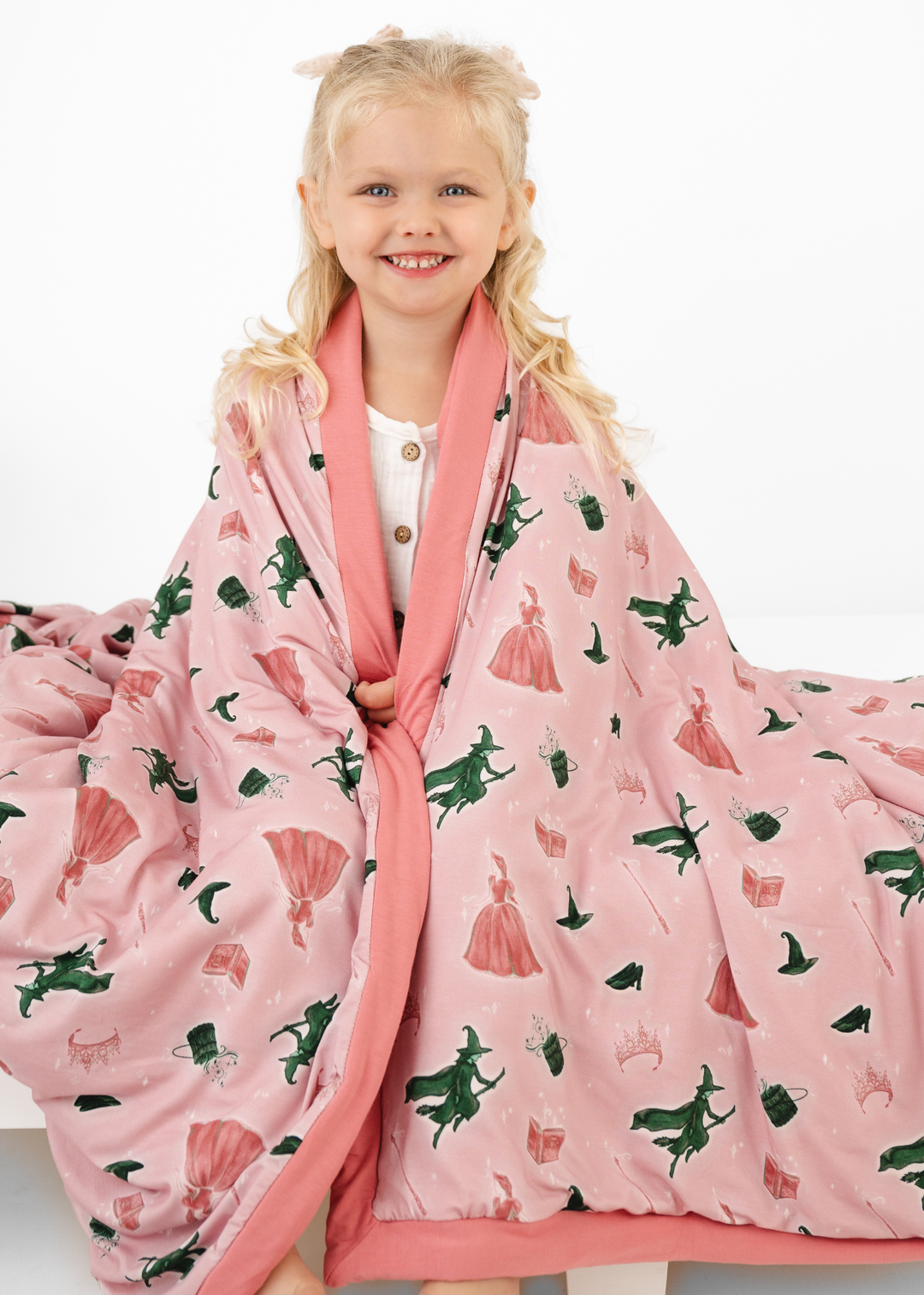 Good Witch Bad Witch Large Quilted Bamboo Blanket
