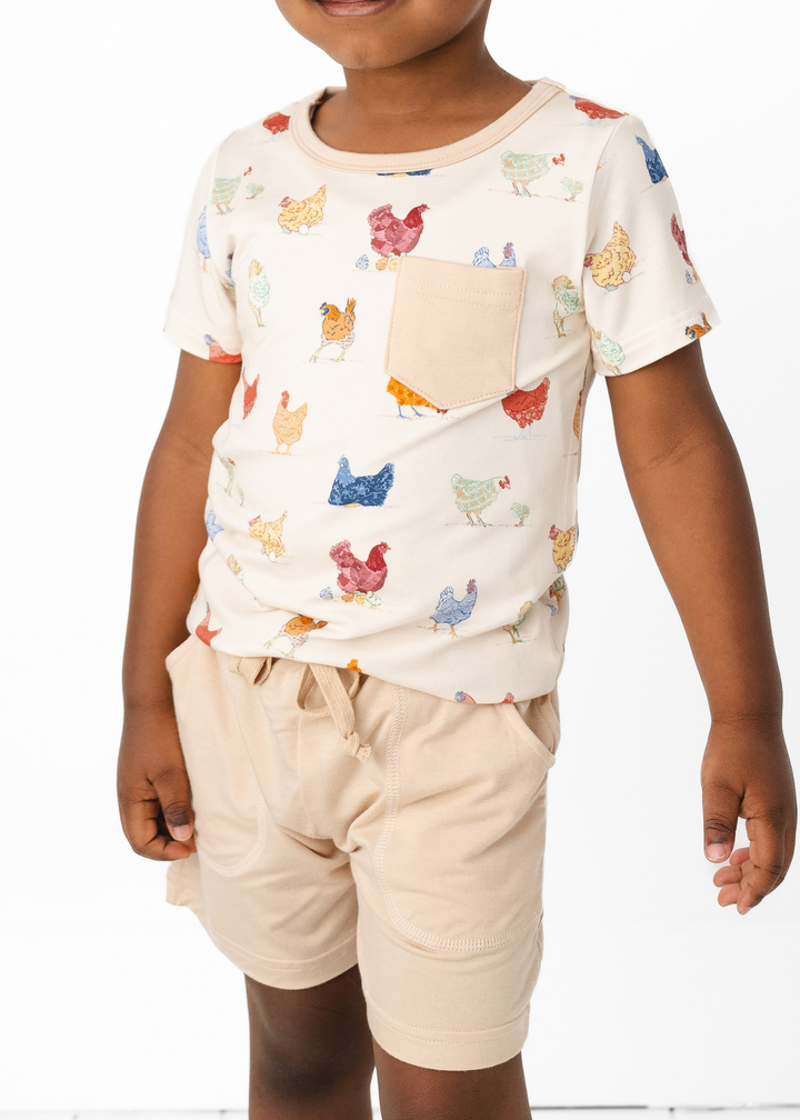 Chickens Pocket Tee & Short Set