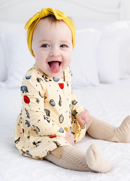 Silly Ole Bear Long Sleeve Baby Dress