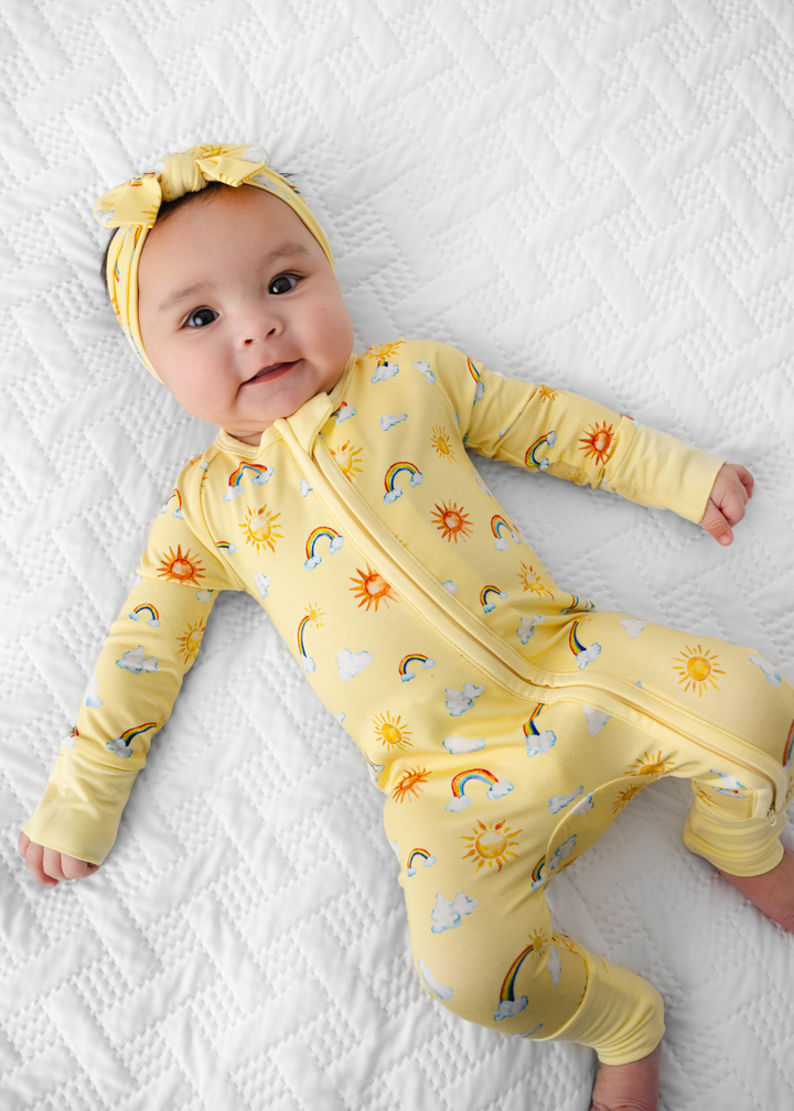 Sunshine & Rainbows Bamboo Zippered Sleeper