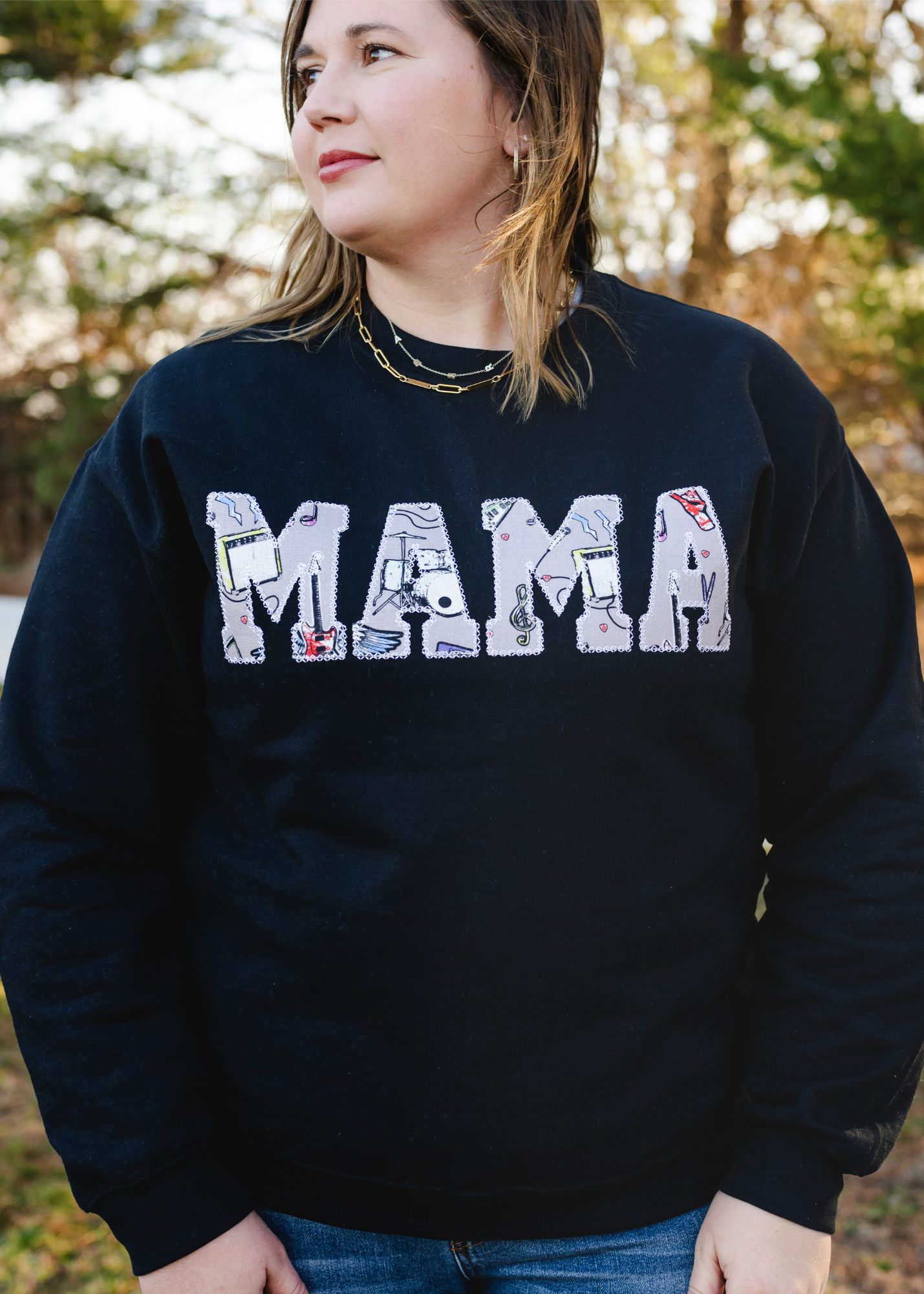MAMA Crewneck Sweatshirts - Rockstar