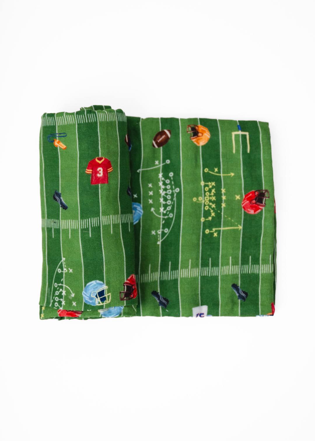 Football Field Baby Swaddle Blanket