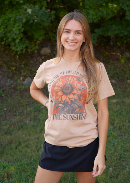 RISE ABOVE THE STORM SUNFLOWER TEE