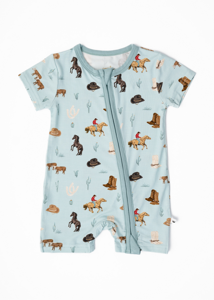 Western Bamboo Shortie Romper