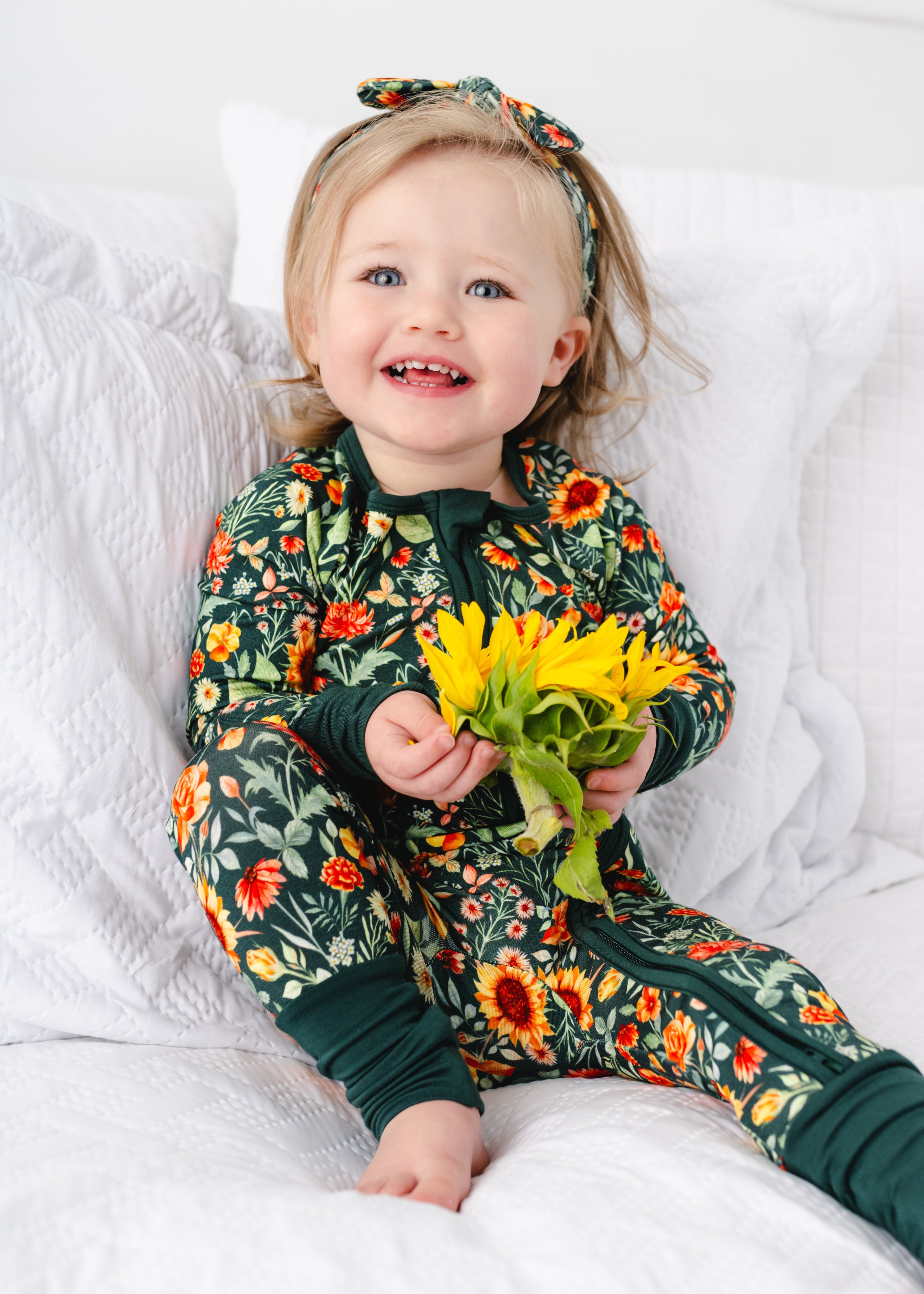 Flower Field Bamboo Sleeper – Little Crowns & Capes