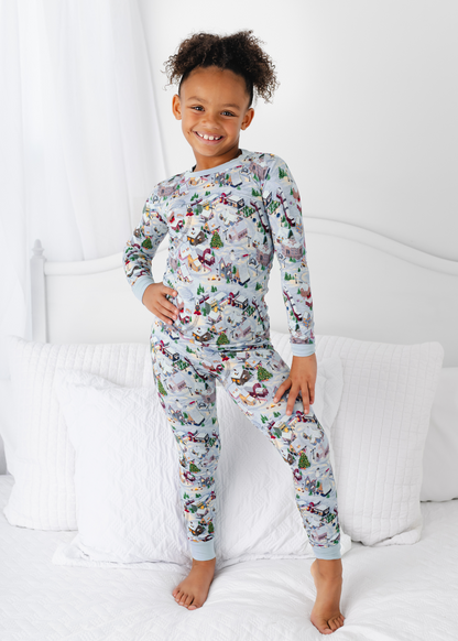 Christmas Village Bamboo Kids Jammies