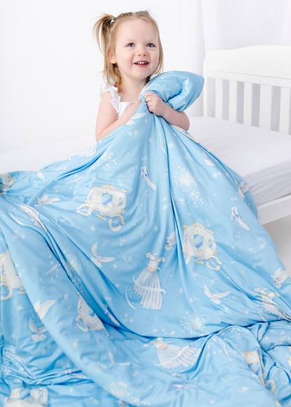 Cinderella Large Quilted Bamboo Blanket