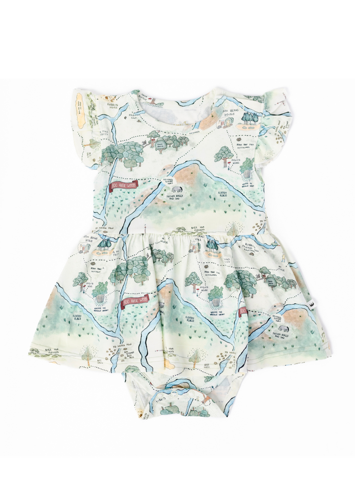 Hundred Acre Woods Baby Flutter Dress