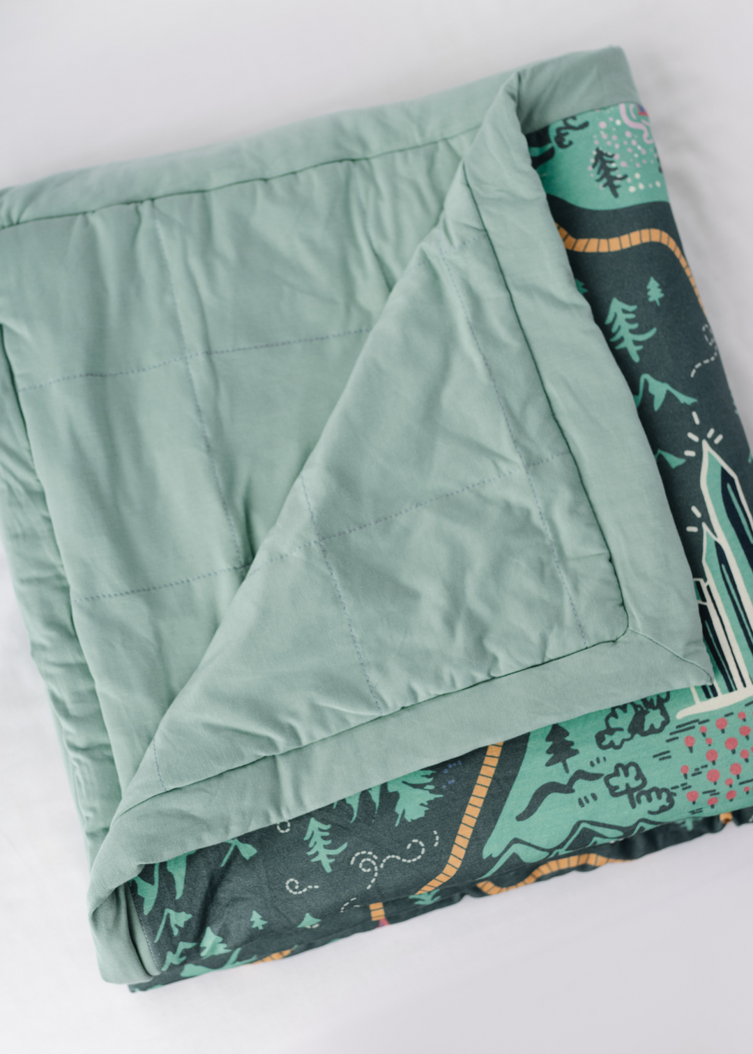 Emerald City Large Quilted Bamboo Blanket