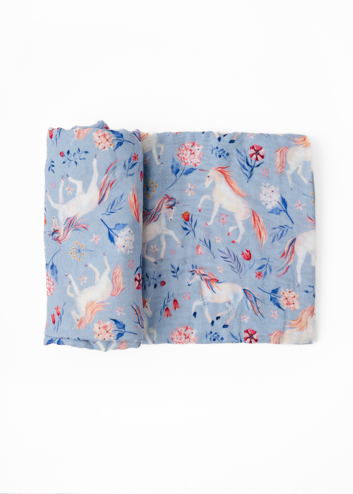 Unicorns Swaddle Blanket