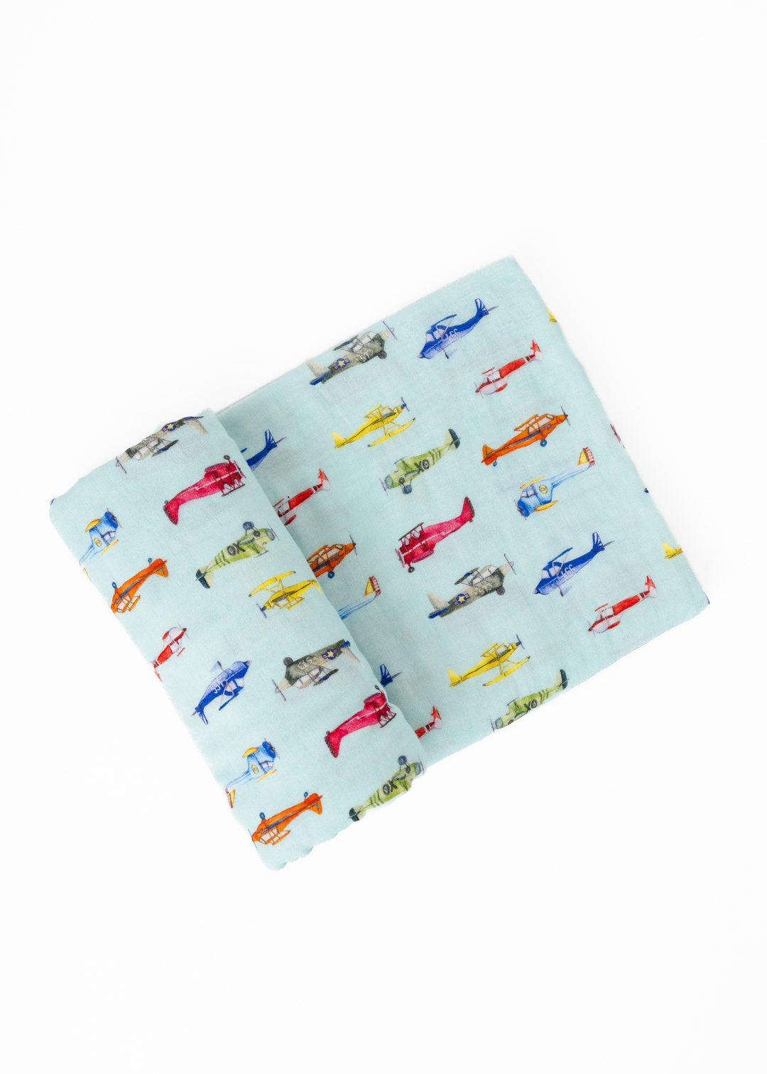 Vintage Airplanes Swaddle Blanket