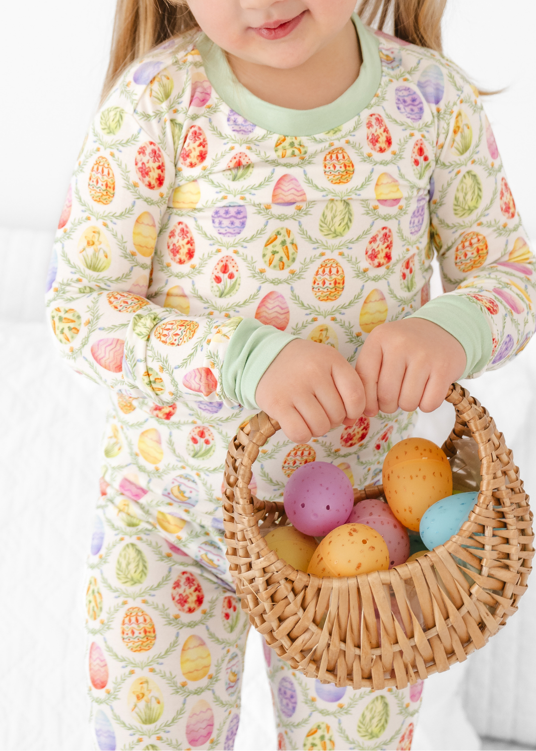 Easter Eggs Kids Bamboo Pajama Set
