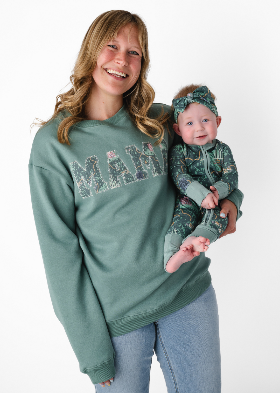 MAMA Crewneck Sweatshirt - Emerald City