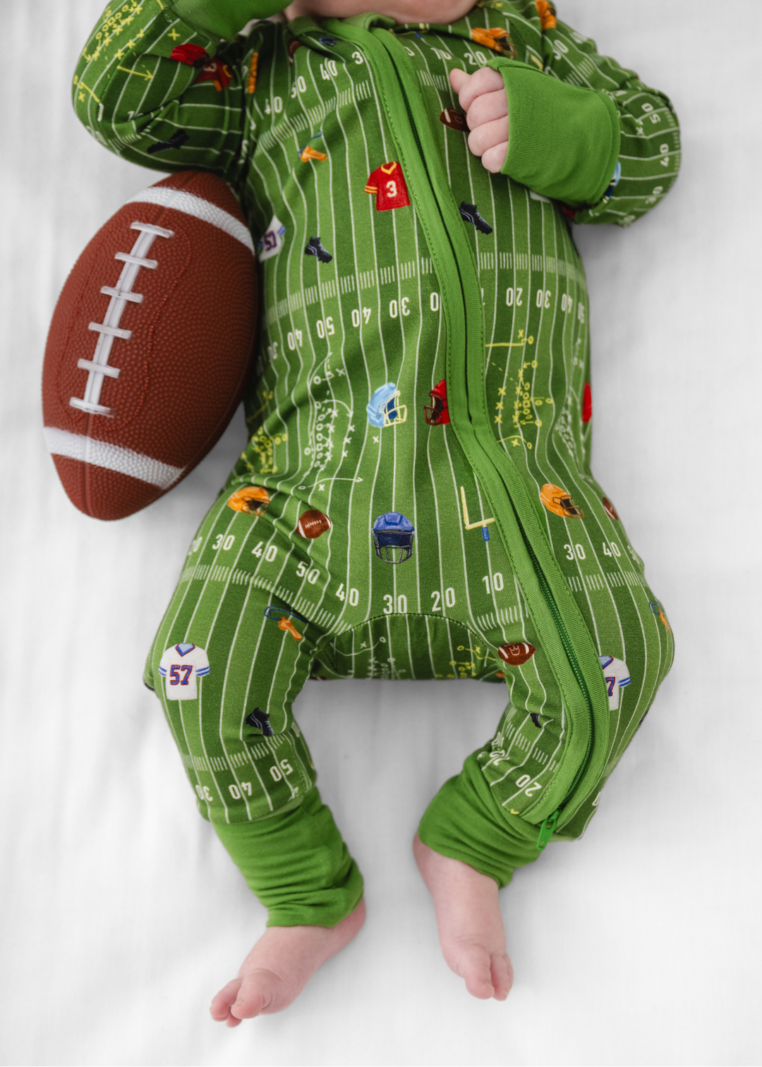 Football Field Bamboo Zippered Sleeper
