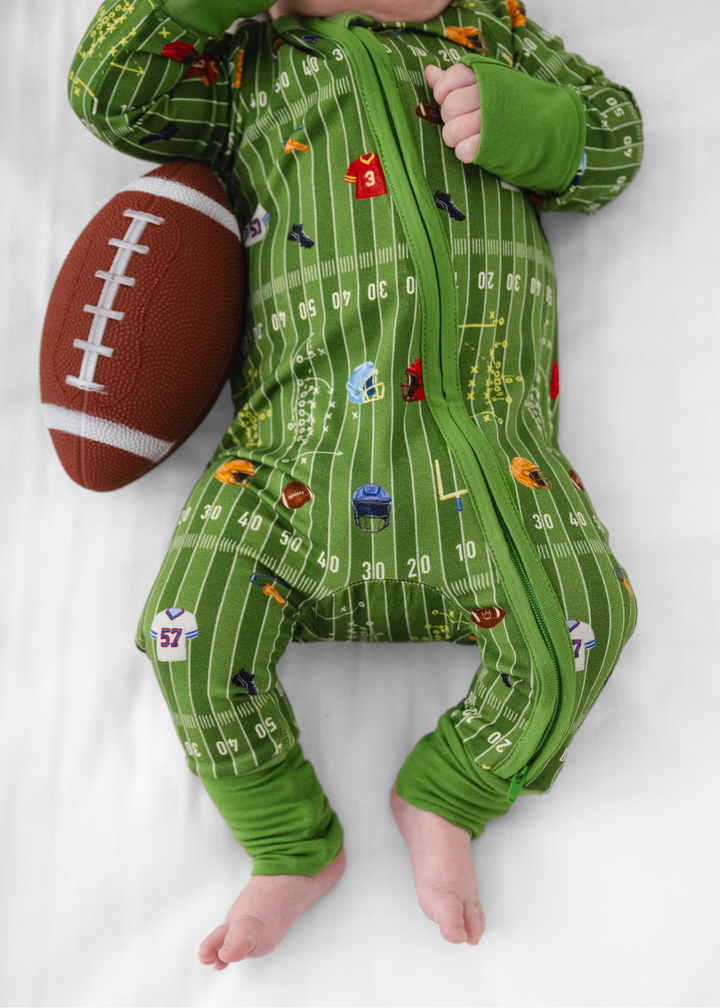 Football Field Bamboo Zippered Sleeper