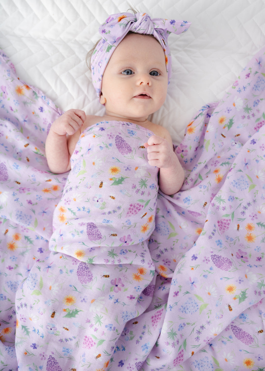 Gigi Floral Swaddle Blanket