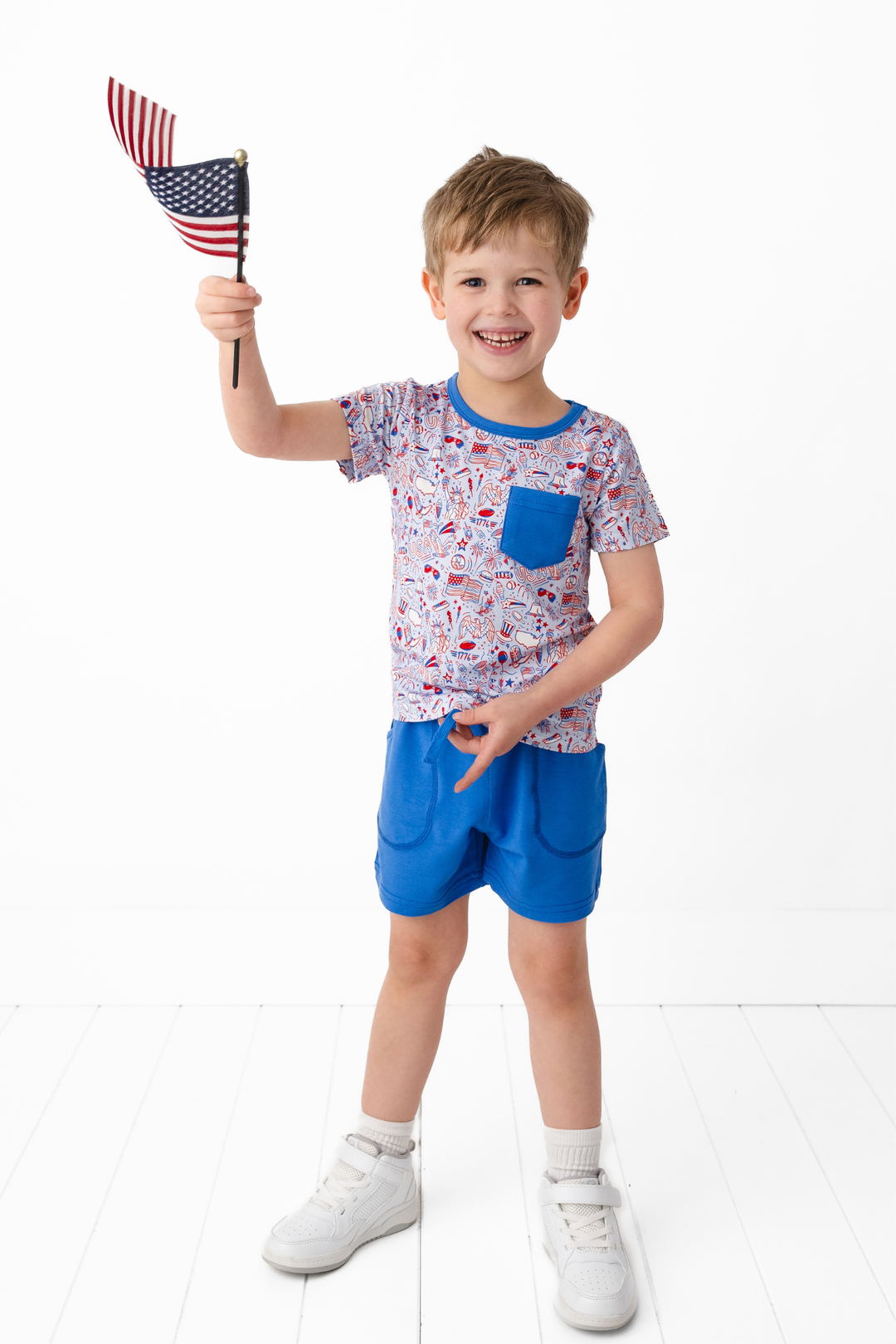 Celebrate USA Pocket Tee & Short Sets
