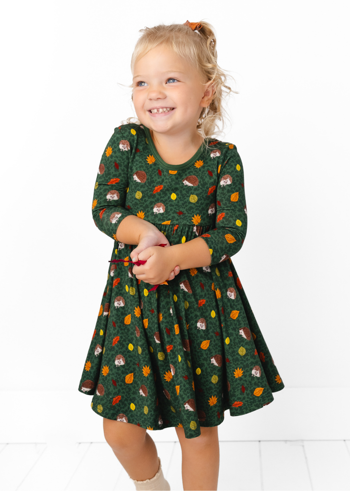Hedgehogs Bamboo Twirl Dress