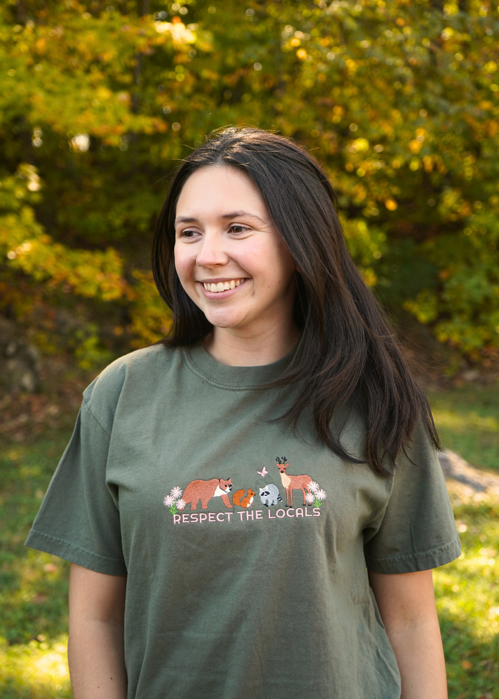 RESPECT THE LOCALS EMBROIDERED TEE