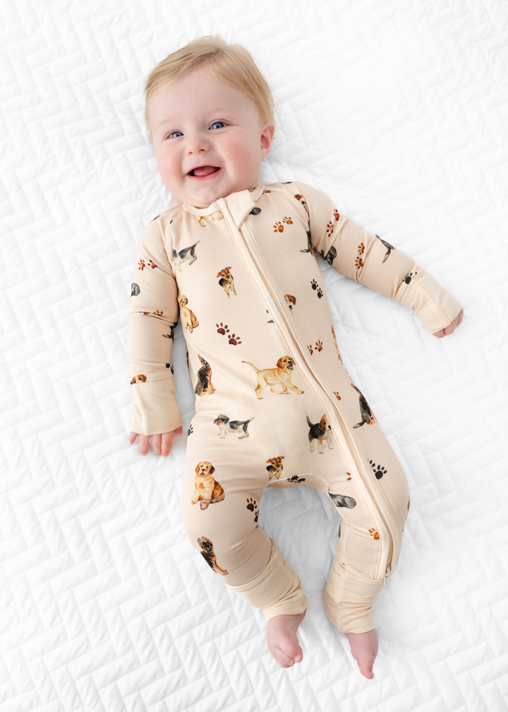 Puppies and Paw Prints Bamboo Sleeper