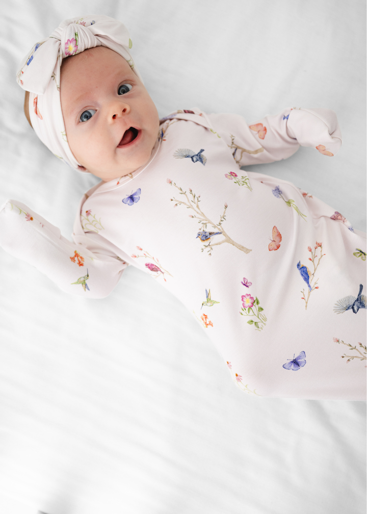 Willow Garden Bamboo Newborn Gown