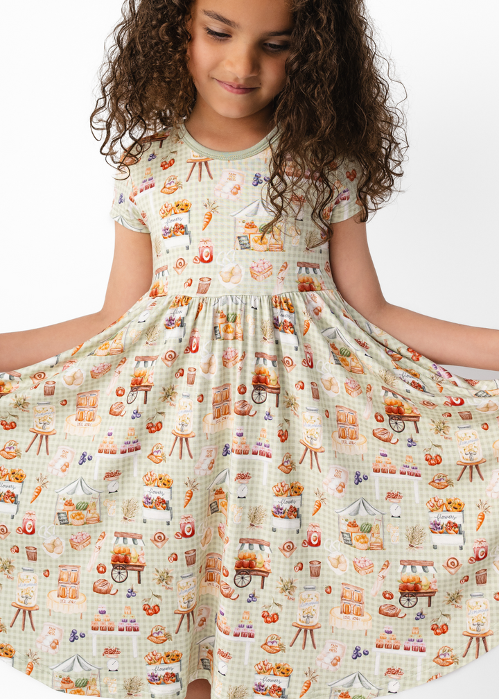 Farmer's Market Bamboo Twirl Dress