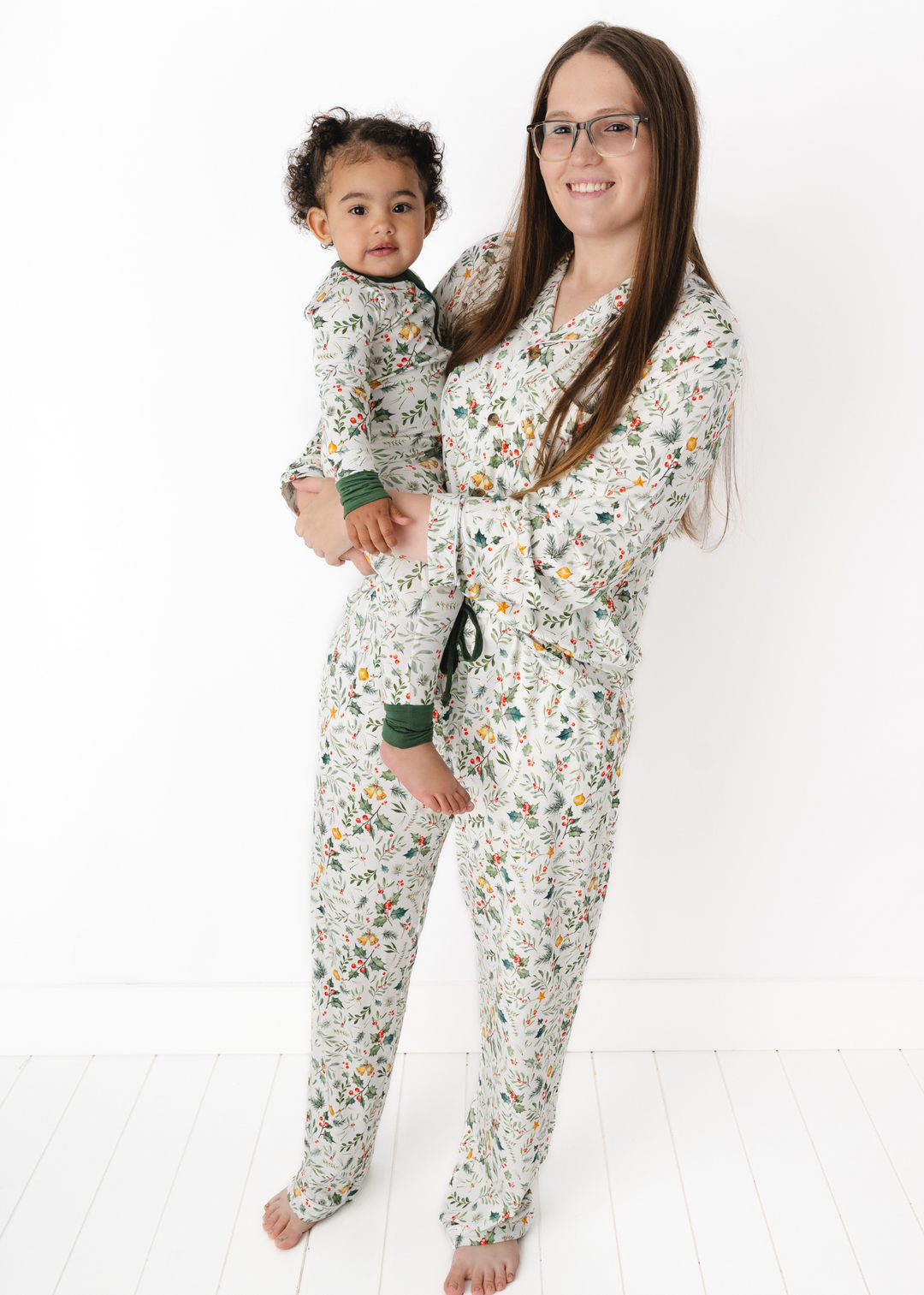 Holly Jolly Christmas Bamboo Luxurious Pajama Lounge Set