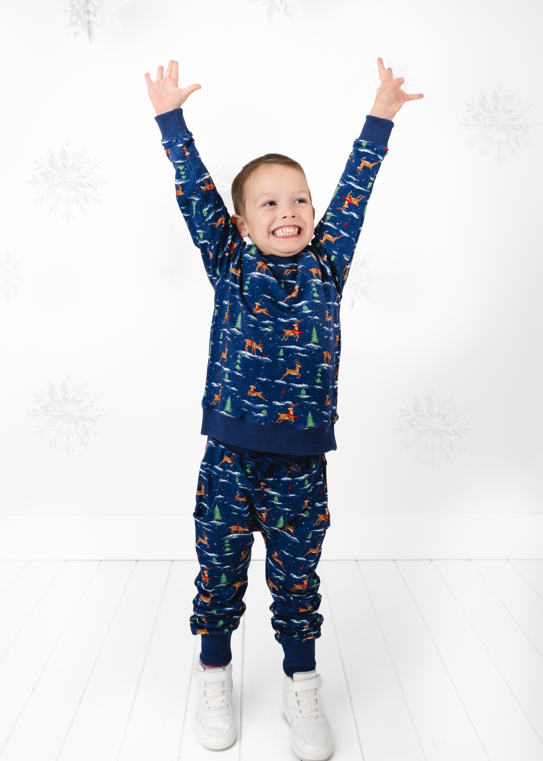 *PREORDER* Reindeer Christmas Kids Jogger Set