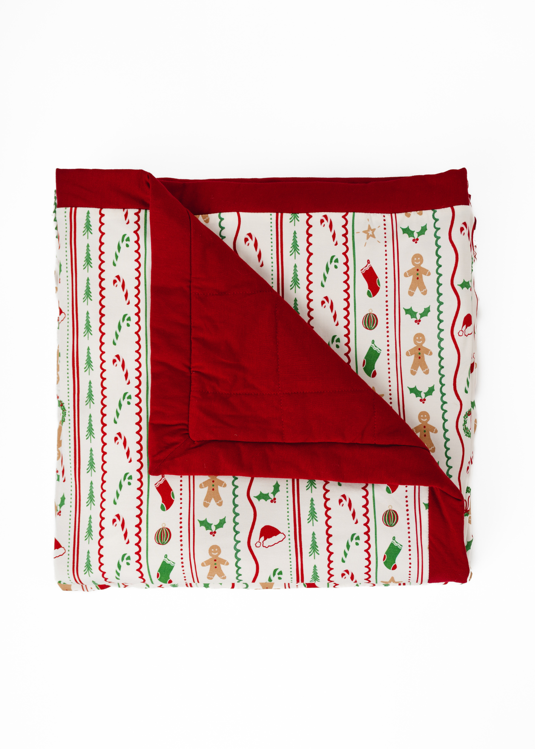 *PREORDER* White Christmas Large Quilted Bamboo Blanket